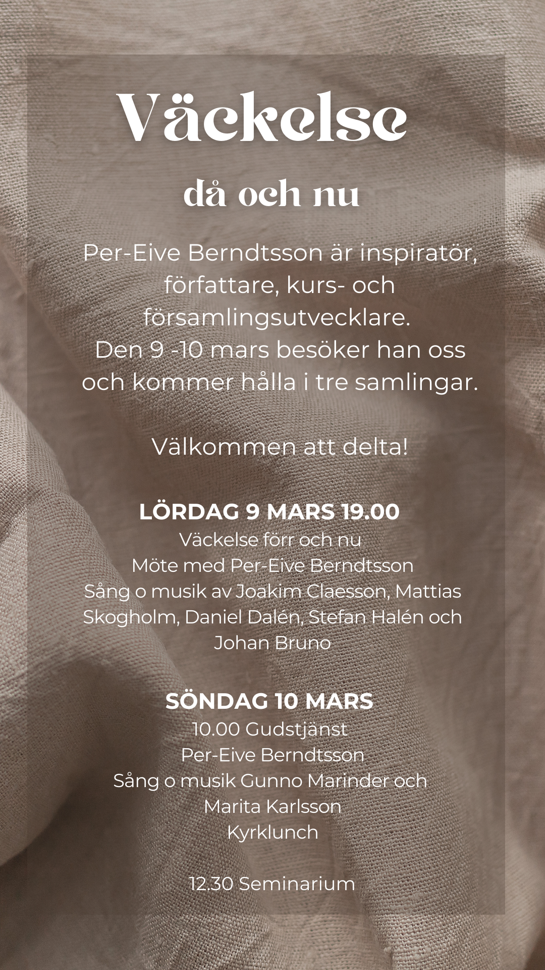 Per-Eive Berndtsson Väckelse då och nu